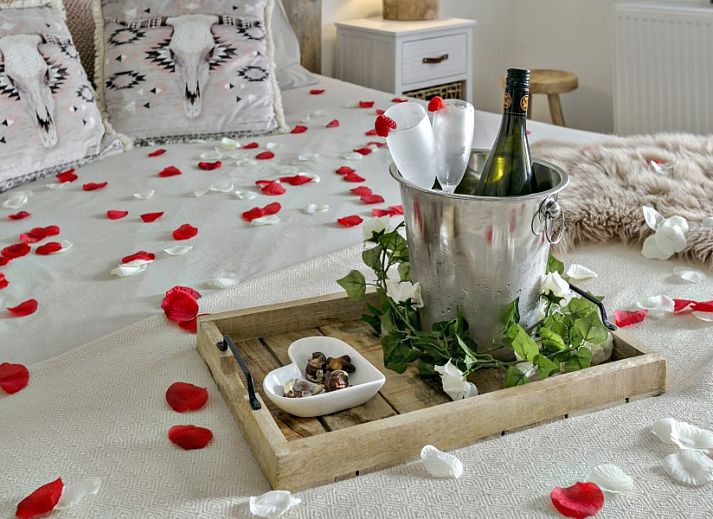 Entspannen Sie sich im gemuetlichen Wohnzimmer von Bed & Wellness Het Gelukshuis in Stevensweert, im Zentrum Limburgs.