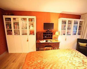 Sfeervolle kamer met boekenkasten bij B&B de Singel, Utrecht. Comfortabele bed and breakfast in Utrecht eo.