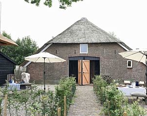 Charmante buitenkant van Huisje in Oosterwolde, bed and breakfast op de Veluwe, Gelderland.