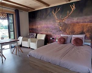 Gezellige woonkamer in Vakantiehuis in Stroe, Veluwe, Gelderland.