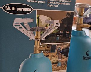 Multifunctionele gasbrander in Vakantiehuis in Overdinkel, Twente, voor buitenkoken.