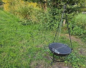 Buitenbarbecue in de tuin van Vakantiehuis in Overdinkel, Twente, voor gezellige avonden.