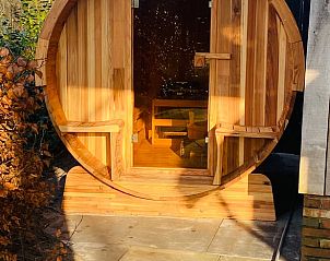 Priv sauna bij Huisje in Overdinkel, een luxe B&B in Twente, Overijssel, voor ultieme ontspanning.