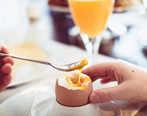 Vers ontbijt met ei in Vakantiehuis in Oudewater, Utrecht. Geniet van een heerlijke start van de dag.