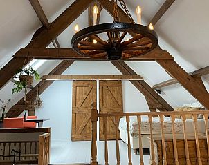 Rustieke slaapkamer in Huisje in Arnemuiden, bed and breakfast in Walcheren.