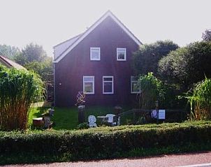 Vooraanzicht van De Uilentuin bed and breakfast, omgeven door weelderige natuur in Ter Aar, Groene Hart, Zuid-Holland.